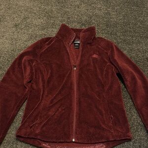 The North Face Women's Maroon Teddy Jacket